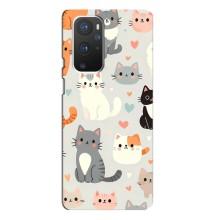 Чехол с рисунком кот на OnePlus 9 Pro – Коллаж котов