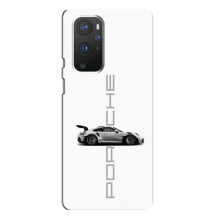 Чохол з авто Порше для OnePlus 9 Pro – білий порше