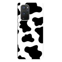 Чехол с принтом коровы на ВанПлас 9 Про – Черный принт