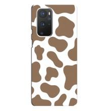 Чехол с принтом коровы на ВанПлас 9 Про – Коричневый принт