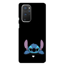 Чехол с принтом Стич на OnePlus 9 Pro (Стич на черном)