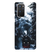 Новогодние, Праздничные Чехлы для OnePlus 9 Pro - 2024 год (Зимний поезд)