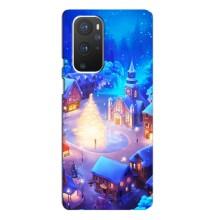 Рождественские Чехлы для OnePlus 9 Pro (VPrint) (Рождественский город)