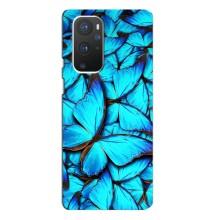 Силиконовый бампер с картинкой животных для OnePlus 9 Pro (Крылья бабочек)