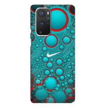 Силиконовый Чехол на OnePlus 9 Pro с картинкой Nike (Найк зеленый)