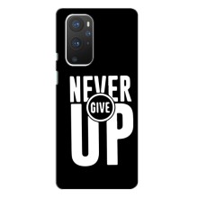 Силиконовый Чехол на OnePlus 9 Pro с картинкой Nike (Never Give UP)