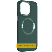 TPU чехол Bonbon Metal Style with MagSafe для OnePlus 9 – Зеленый