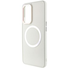 TPU чехол Bonbon Metal Style with MagSafe для OnePlus 9 – Белый