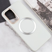 TPU чехол Bonbon Metal Style with MagSafe для OnePlus 9 – Белый