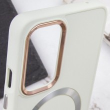 TPU чехол Bonbon Metal Style with MagSafe для OnePlus 9 – Белый