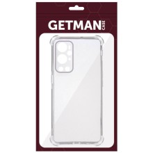 TPU чохол GETMAN Ease logo посилені кути Full Camera для OnePlus 9 – Прозорий