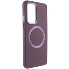 TPU чохол Bonbon Metal Style with MagSafe для OnePlus 9 – Бордовий