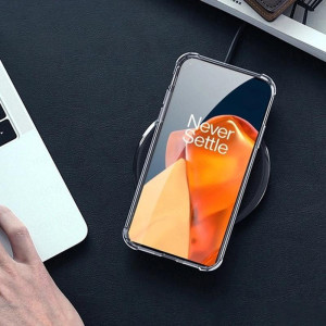 TPU чехол GETMAN Ease logo усиленные углы Full Camera для OnePlus 9 – Прозрачный