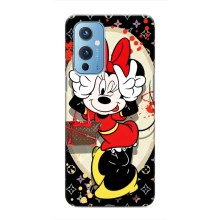 Чехол Disney Mouse OnePlus 9 (PREMIUMPrint) (Минни peace)