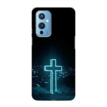 Чехол для OnePlus 9 (AlphaPrint) - (Христианские) – Крест и город