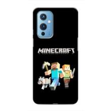 Чехол Майнкрафт на OnePlus 9 (AlphaPrint) Minecraft (герои Minecraft)
