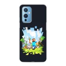 Чехол Майнкрафт на OnePlus 9 (AlphaPrint) Minecraft (персонажи Minecraft)