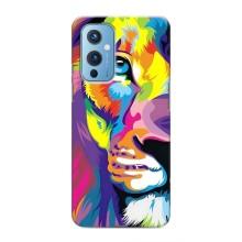 Чехол со Львом для OnePlus 9 (VPrint) (Яркий Лев)