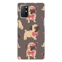 Чехол (ТПУ) Милые собачки для OnePlus 9 – Собачки Мопсики
