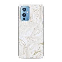 Мраморний чехол на OnePlus 9 (VPrint) – Білий мрамор