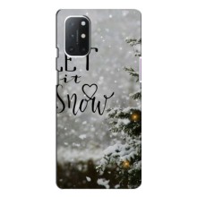 Новорічні, Святкові Чохли для OnePlus 9 - 2024 год – Let it snow