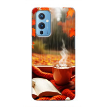 Чохол з унікальним дизайном 'Осінь з кавою' для OnePlus 9 – Кава і дощ