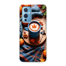 Чохол з унікальним дизайном 'Осінь з кавою' для OnePlus 9 – Кава і гарбузики