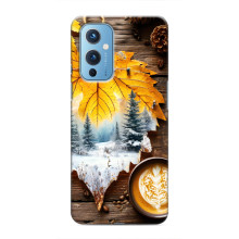 Чохол з унікальним дизайном 'Осінь з кавою' для OnePlus 9 – Осінньо-зимове кава