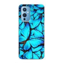 Силиконовый бампер с картинкой животных для OnePlus 9 (Крылья бабочек)