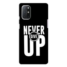 Силиконовый Чехол на OnePlus 9 с картинкой Nike – Never Give UP