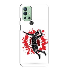 Чехлы с принтом Спортивная тематика для OnePlus 9R – Волейболист