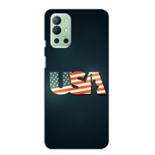 Чехол Флаг USA для OnePlus 9R (USA)