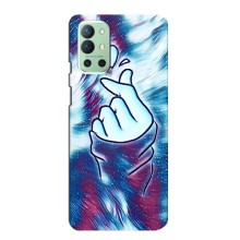 Чехол с принтом для OnePlus 9R (AlphaPrint - Знак сердечка) – Радужное сердце