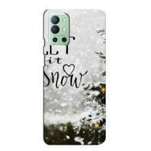 Новорічні, Святкові Чохли для OnePlus 9R - 2024 год – Let it snow