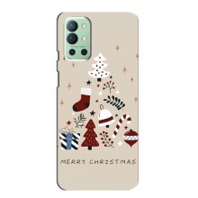 Рождественские Чехлы для OnePlus 9R (VPrint) (Merry Christmas)