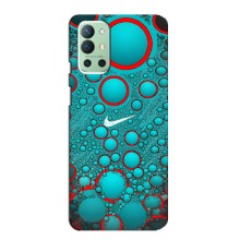 Силиконовый Чехол на OnePlus 9R с картинкой Nike (Найк зеленый)