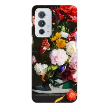 Брендновые Чехлы для OnePlus 9RT - (PREMIUMPrint) (Nike цветы)