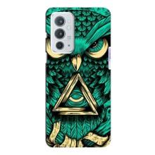 Чохли з принтом СОВИ для OnePlus 9RT (Зелена сова)