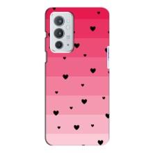 Чохли з тематикою "Маленькі Сердчеки" на OnePlus 9RT (Чорні сердечка)