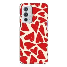 Чохли з тематикою "Маленькі Сердчеки" на OnePlus 9RT (Червоні сердечки)