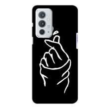 Чохол (Знак сердечка) для OnePlus 9RT (Сердечко на чорному)