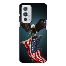 Чехол Флаг USA для OnePlus 9RT – Орел и флаг