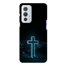 Чехол для OnePlus 9RT (AlphaPrint) - (Христианские) (Крест и город)