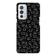 Чохол на тематику: Коти для OnePlus 9RT (Котики на чорному)