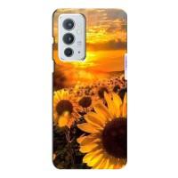 Чехол с Цветами для OnePlus 9RT (поле подсолнухов)