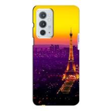 Чехол с Эйфелевой башней на OnePlus 9RT (Яркая башня)