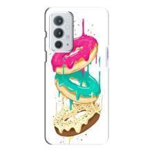 Чехол с изображением  вкусной еды для OnePlus 9RT (Сочные пончики)