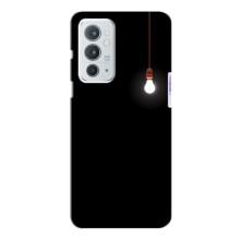 Чохол з картинками на чорному фоні для OnePlus 9RT (Лампочка)