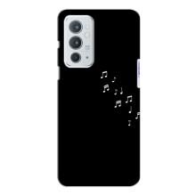 Чохол з картинками на чорному фоні для OnePlus 9RT (Ноти)