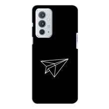 Чохол з картинками на чорному фоні для OnePlus 9RT (Літак)